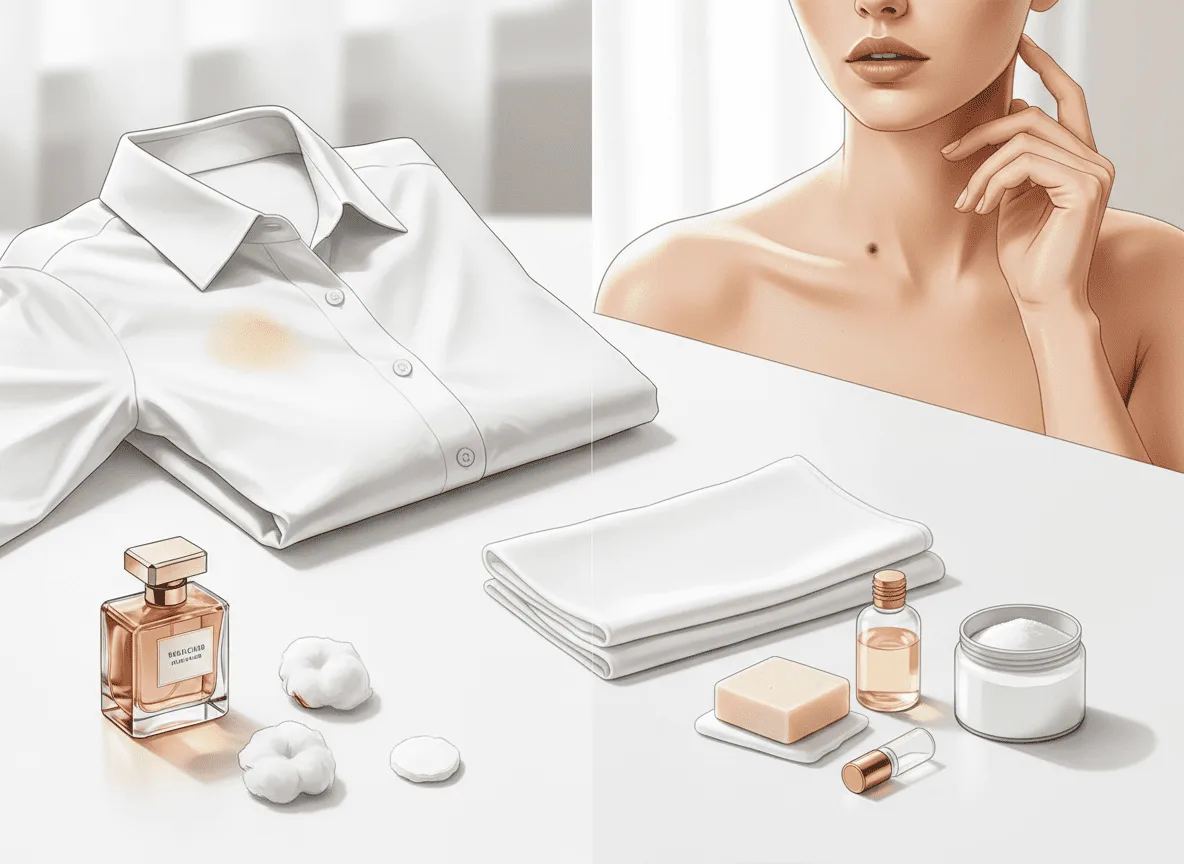 Capa do post O Que Fazer Quando Perfume Mancha Pele ou Roupa: Guia Completo Para Resolver e Prevenir Esse Problema